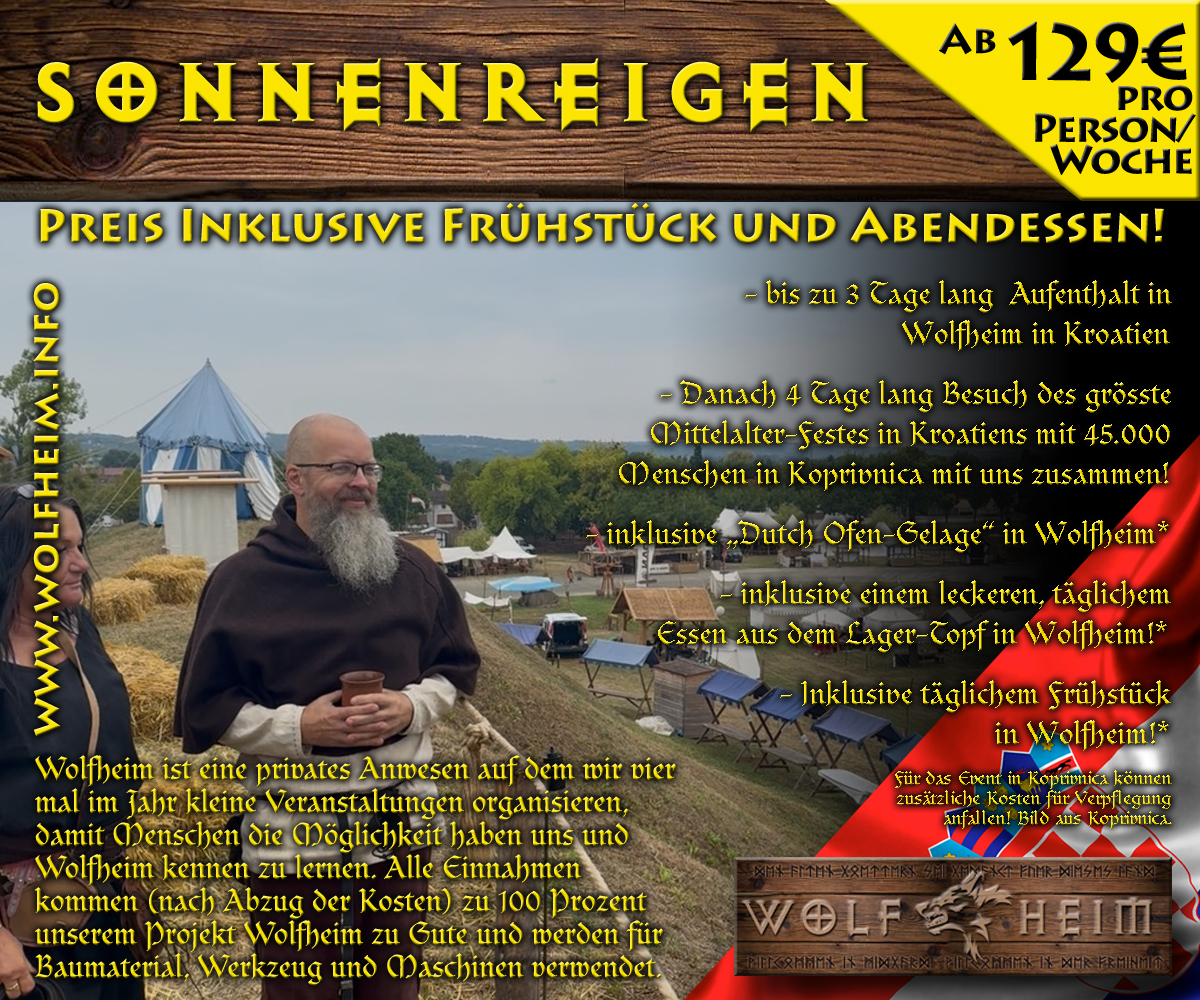Sonnenreigen 26 - Sa. 15.8. bis So. 23.8.