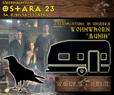 Ostara 2023 - in unserer Wolfheim-Wohnwagen "Munin"