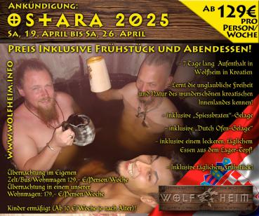 Ostara 2025 - in unserer Wolfheim-Wohnwagen "Hugin"