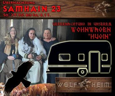 Samhain/Halloween 2023 - in unserem Wolfheim-Wohnwagen "Hugin"