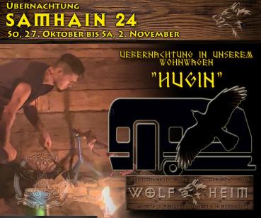 Samhain (Helloween) 2024 - in unserer Wolfheim-Wohnwagen "Hugin"