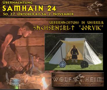 Samhain 2024 - in unserem Sachsenzelt "Jorvik"