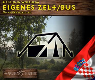 Urlaub von Samstag, den 24. August bis Samstag, den 31. August 2024 in eurem eigenen Zelt/Bus/Wohnwagen