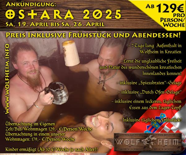 Ostara 2025 - in unserer Wolfheim-Wohnwagen "Hugin"